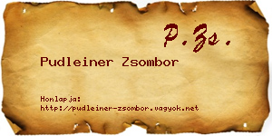 Pudleiner Zsombor névjegykártya