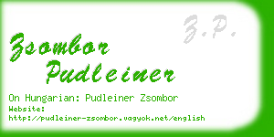 zsombor pudleiner business card